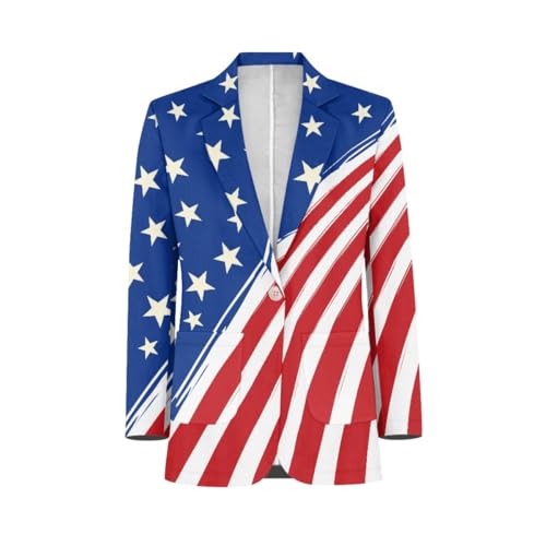 Men's Novelty 3D Printed One Button Open Flower Blazer Suit Jacket Suit3