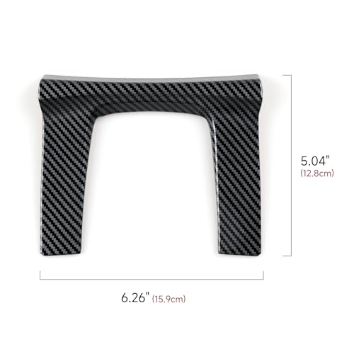 Image of Car Gear Shift Panel Decals for 2016 2017 2018 2019 2020 2021 Honda Civic Accessories 10th Gen ABS Carbon Fiber Interior Stickers