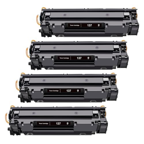 GPC Image 137 Toner Cartridges for Canon 137 (4 Pack) CRG137