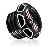 GUAIMI CNC Aluminum Fuel Gas Tank Oil Cap for Harley Sportster XL 1200 883 X48 Dyna-Glued American