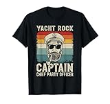 Yacht Rock Captain Pontoon Boat Party Sailor Boating T-Shirt