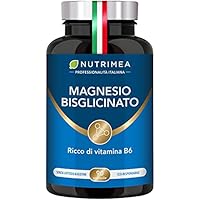 Magnesio Bisglicinato | Forma Chelata | Con Vitamina B6 | Contro Stress e Affaticamento | Dolori Muscolari | Elevata Biodisponibilità | 90 Capsule Vegetali