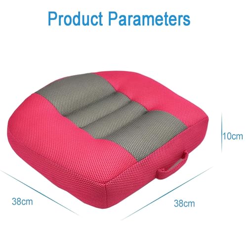 Coussin de siège auto portable rose pour augmenter la hauteur des conducteurs - 7
