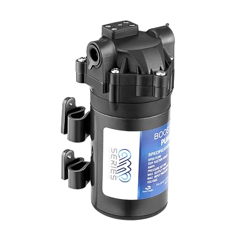 Image of ANP SERIES Ro Booster Pump with Copper Winding 100 GPD Ro Motor with elbow for All RO Water Purifiers Compatible with Kent /Aquagrand (1 Year PUMP Warranty) 2 Elbow and Tefton tap