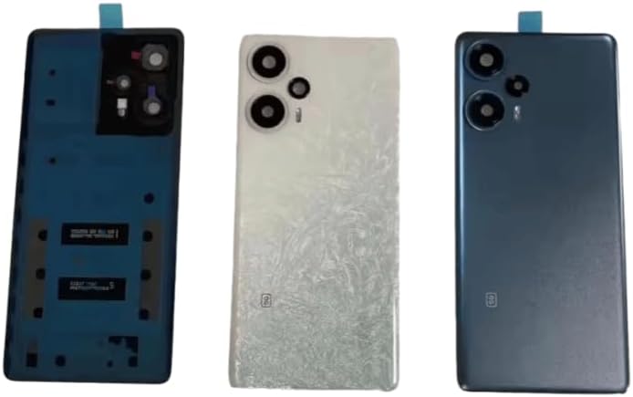 YOOOKOOO Compatible Rear Back Cover for Xiaomi Redmi Note 12 Turbo – Battery Door Housing Replacement Part (Black No Lens)