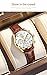 OLEVS Women Watch Brown Leather Straps Ladies Gold White Fashion Dress Analog Quartz Date Day Waterproof Luminous Chronograph Female Wrist Watch