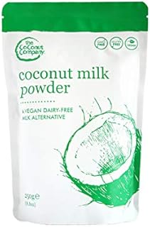 100% Dairy-Free Vegan Coconut Milk Powder 250g, Gluten-Free, Coconut Powder, 65% Coconut Oil, Premium, Halal, Kosher Approved