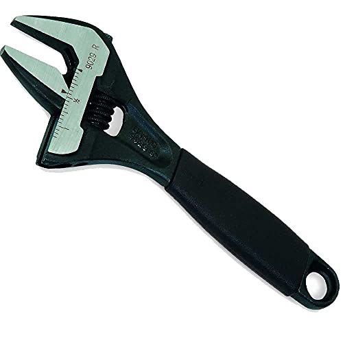 Bahco 9029 R US 6-Inch Wide Mouth Adjustable Wrench, Black