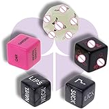 Nikolaj 5 Pcs Sex Dice Set for Couples Naughty Love Dice Adult Game Night Sex Party Dice Sex Positions Sex Games Truth or Dare Funny Group Game Adult Toys Sax Game