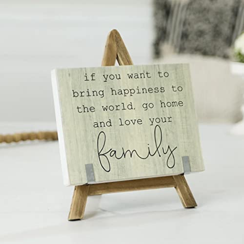 Vip Home And Garden "Family" Wood Sign On Stand #TOP3
