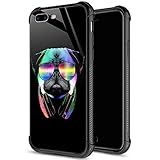 iPhone SE 2020 Case,Tempered Glass iPhone 8 Case for Boys Men,Cool Sunglasses Dog Soft iPhone 7 Cases Shockproof Anti-Scratch Case for iPhone 7/8/SE2 inch 4.7 Dog