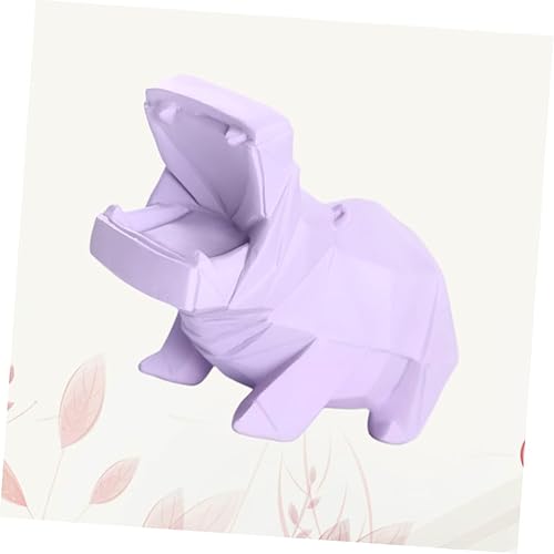 Miniatura 4 de Totority Piggy Banks for Kids Wildlife Figurines Animal Tabletop Decor Hippo Coin Bank Resin Hippo Figurine Piggy Bank for Kids Girls Piggy Bank