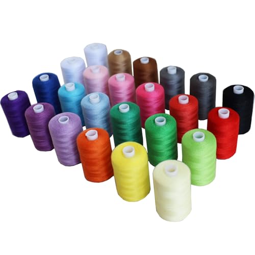 Set de hilos para coser HAGBOU 1000 yd 24 piezas miniatura 1
