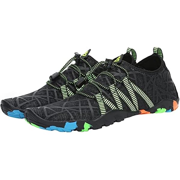 SAGUARO Unisex buty wielofunkcyjne do sportów wodnych – z grubą podeszwą, rozm. 35-46, czarny - 019 czarny - 43 EU