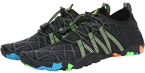 Miniatura 6 de Saguaro Escarpines Hombre Mujer Zapatos De Agua Ligeros Calzado Playa Transpirables Zapatillas Deportes Acuáticos Para Surf Natación Piscina Vela Mares Rocas Río, Negro Araña, 38 Eu