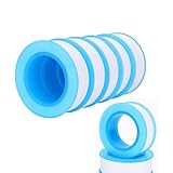 NZLTQO 15M Plumbers Tape for Leaky Pipes, PTFE Waterproof Industrial Sealant Tape, Thread Seal Tape for Shower Head, Water Hose Faucet Repair Sealing Tape (10)