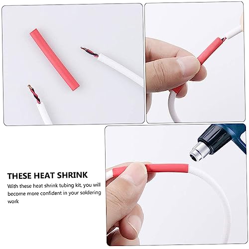Mobestech 1060Pcs Luva De Isolamento Termoencolhível Mangas De Cabo Kit De Fiação Tubo Termorretráti