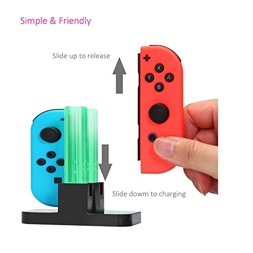 Innvo Joycon Controller Charger, Charging Dock For Nintendo Switch And Oled Version 1 M (3 Ft) Usb C Power Cable Black #TOP3