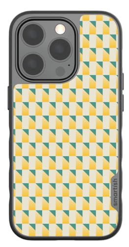 Smartish® iPhone 14 Pro MagSafe Case - Gripmunk [Slim + Protective] - Stacked Citrus - Drop Tested 6FT - Wireless Charging - Geometric Design - Lemon Pattern - Fits Apple iPhone 14 Pro