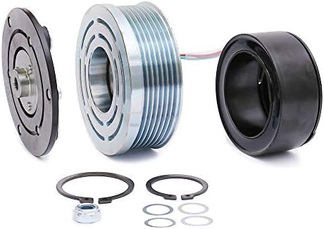 FKG AC Compressor Clutch Assembly Repair Kit CO 4918AC, 38810RRBA01, 38810RNAA02 fit for 2006-2011 Honda Civic 1.8L
