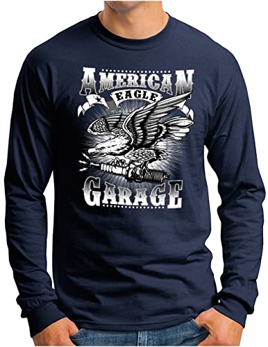 T-shirt manches longues Homme Bougie d'allumage US Adler Auto Tuning