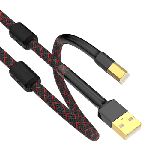 Tertullus HiFi USB 2.0 Cable A to B Digital Audio Audiophile Cable (1.5m/4.92ft)