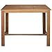 Table de Bar Durable, 120x60x105cm / 47.2x23.6x41.3in Accessoire de Maison Table de Bar en Bois Fini à l'huile Facile à Nettoyer pour la Cuisine pour Les Amis
