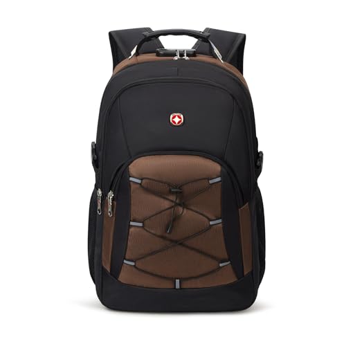 Mochila Reforçada Notebook Viagem Trabalho Escola Unissex Madrid (Marrom)