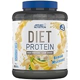 Applied Nutrition Diet Whey - High Protein Powder Supplement, Low Carb & Sugar, for Weight Management with CLA, L Carnitine, Green Tea (1.8kg - 72 Servings) (Banana Milkshake)