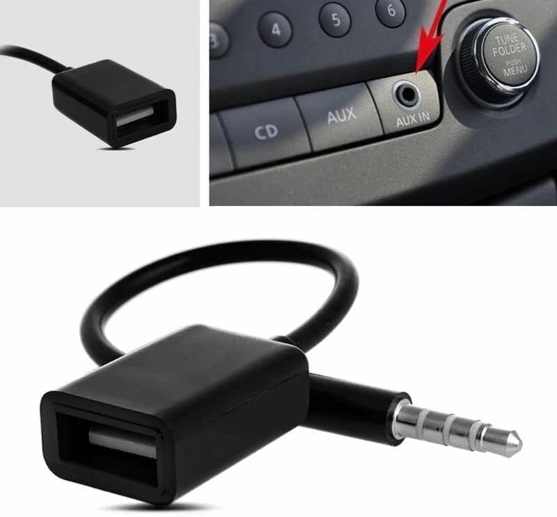 SRLWMYI Adattatore Jack USB 3.5mm per Autoradio - Convertitore Audio