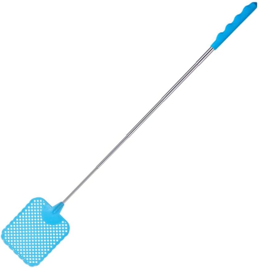 Fly Swatter Replacement Extendable Fly Swatter Flexible Swat Telescopic Handle Practical Random Colorful