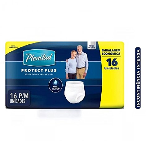 ROUPA INTIMA PLENITUD PROTECT P/M 4 PCT.C/16 CXF