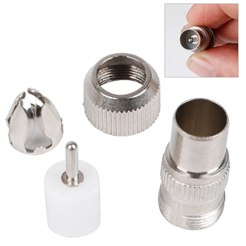 HUISI 5 PCS aerial connectors，2x Female & 2x Male TV Aerial Coaxial Cable Connectors Adaptor,F Connector Adaptor, Coaxial Connector Coax RF Cable Aerial Plug - Image 2