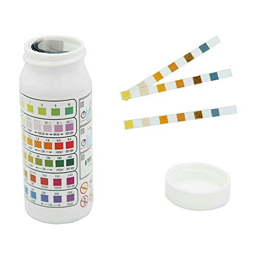 hot tub test strips 50PCS Pool Test Strips 6in1 Hot Tub Test Strips Dip Test Strips for Tseting Chlorine PH and Alkalinity Accurate Water Test Strips for Pool Hot Tub SPA Ponds