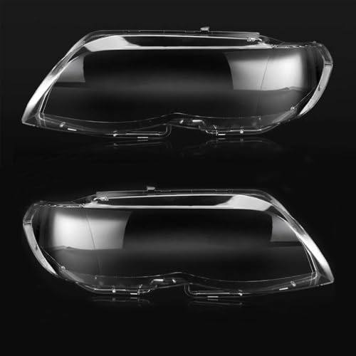 SZSS-CAR A Pair Car Headlight Cover Compatible with BMW X5 E53 2004 2005 2006 2007 Headlight Lenses Replace Original Lampshade Headlamp Shell Cover