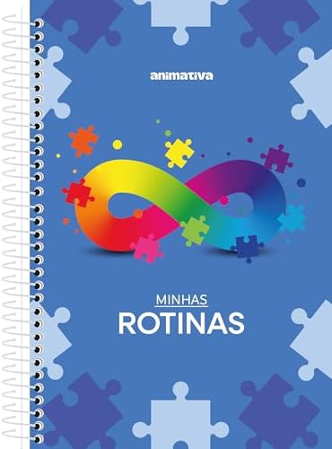 Caderno Espiral Minhas Rotinas 176 folhas ANIMAMENTE - Planner e ...