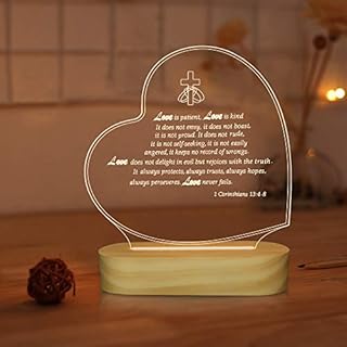 I Love You 3D Illusion Lamp LED Night Light for Girl Wife Holiday Romantic Meaningful Gift,Warm White Colors Decor Lighting