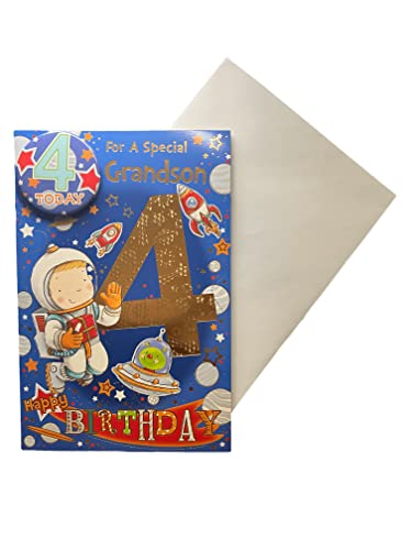 Biglietto Di Auguri Per Il 4° Compleanno Della Nipote, "Happy - Foto 2