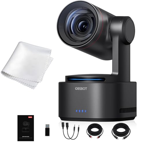Image of OBSBOT Tail 2, 4K Live Camera, AI Tracking 2.0,5X Optical & 12x Hybrid Zoom,3-axis Gimbal,5000mAh Built-in Battery,Gesture Control,SDI/HDMI/IP/USB 3.0 Output,for Conference, Worship, Live Event