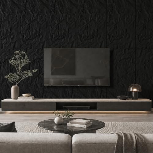 OUZUGIE 4 PCS Faux Stone Wall Panel 47.2’’ x 23.6’’ Mountain Rock Texture by OUZUGIE - Used condition - Image 2