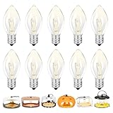 Original Flea Trap Light Bulb Replacement, 10 Pack 7W Replacement Bulbs for Flea Traps Inside Your Home, E12 7 Watt 120 Volt Flea Trap Bug Night Light Bulbs with Screw-in Base for Most Flea Trap Lamp