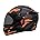 Matt Black Fluo Light Orange with Smoke Visor