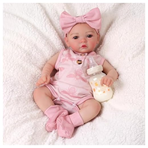 JIZHI Reborn Femmine - 17 Pollici Originali Bambole Rinato Capelli Dipinti a Mano, Corpo in Cotone- Bambino Neonato con Scatola Regalo, Compleanno e Collezione (Occhi Azzurri)