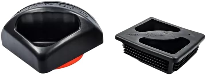 40310 Magnetic RV Bumper Plug End Cap Cover RV Camper Trailer Motorhome 4" Square, 2 Pack