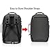 Hynes Eagle Travel Backpack 40L Flight Approved Carry on Backpack Men Large Cabin Weekender Laptop Backpack Women 15.6 inches Grey 2018