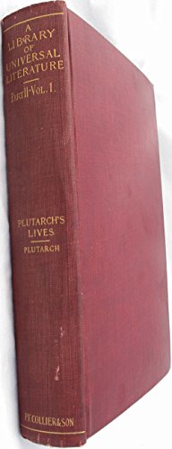 PLUTARCH'S LIVES OF ILLUSTRIOUS MEN PART II B001BAC8IK Book Cover
