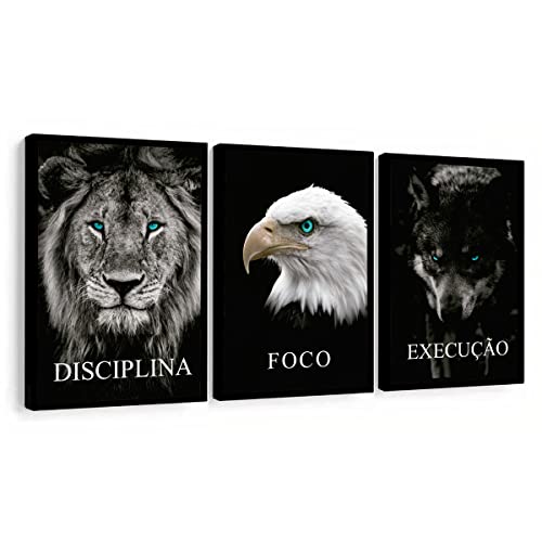 Quadros Decorativos Disciplina Execução Foco Leão