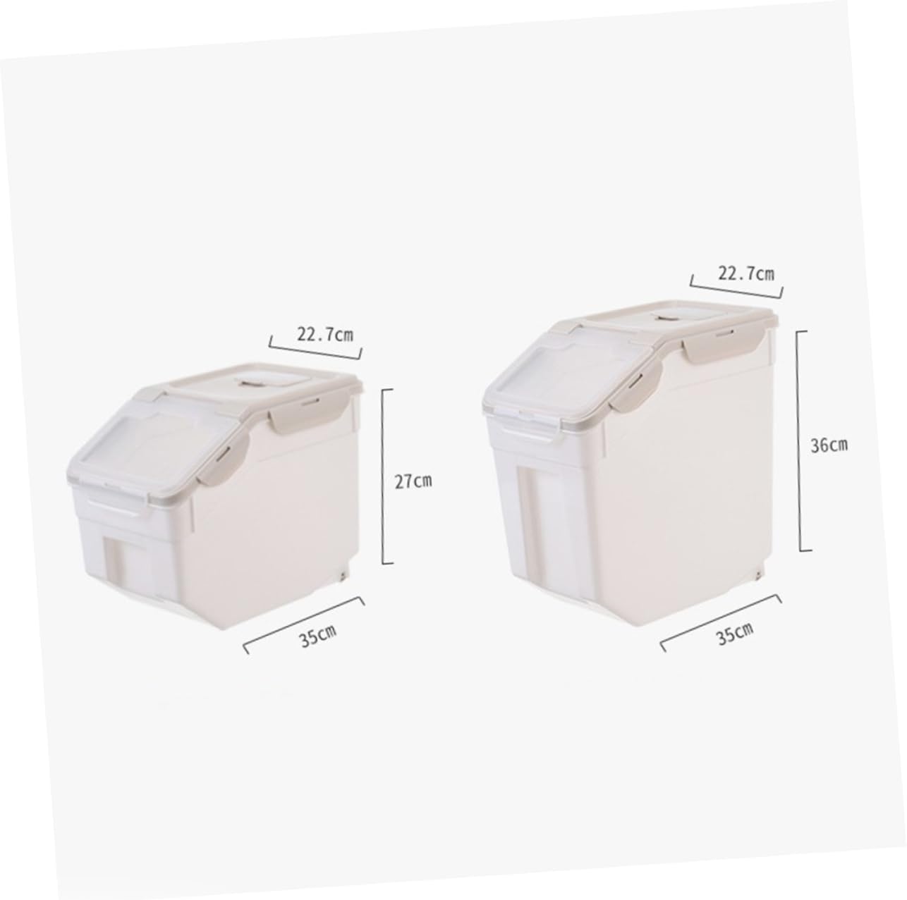 1PC Airtight Pet Food Container Durable Sealing Bucket for Dog Cat Storage for Rice Elegant Design