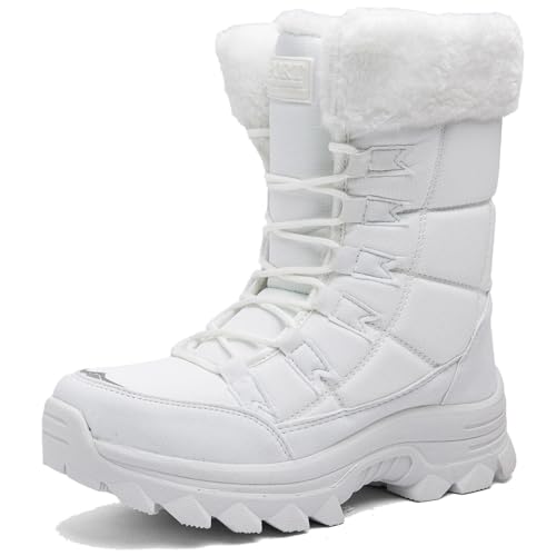 VLOOKST Botas para Mujer Botas de Nieve Botines de Invierno Impermeable Forradas con Pelo Botas de Senderismo Botines de...