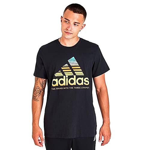 T-shirt adidas noir taille M anti-déformation pour homme actif